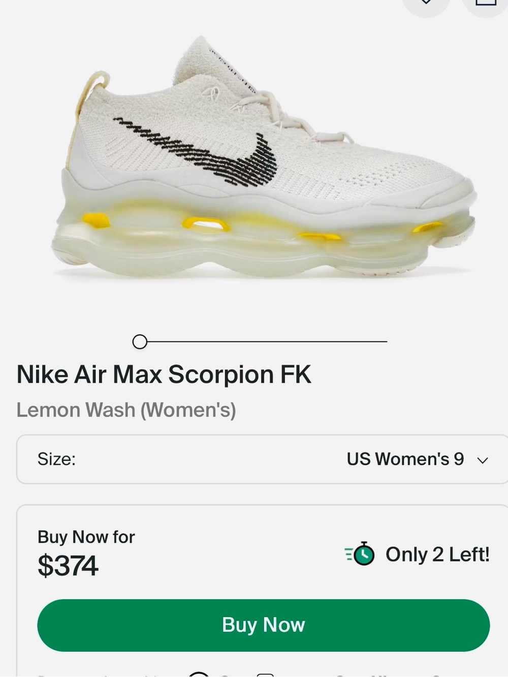 Nike Air Max Scorpion Phantom Sneakers SZ-9 NEW - Picture 1 of 11